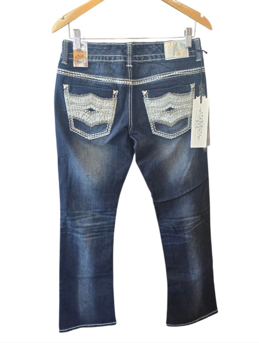 Maurices Premium Low Rise Boot Cut Blue Jeans 5/6 - Picture 2 of 10